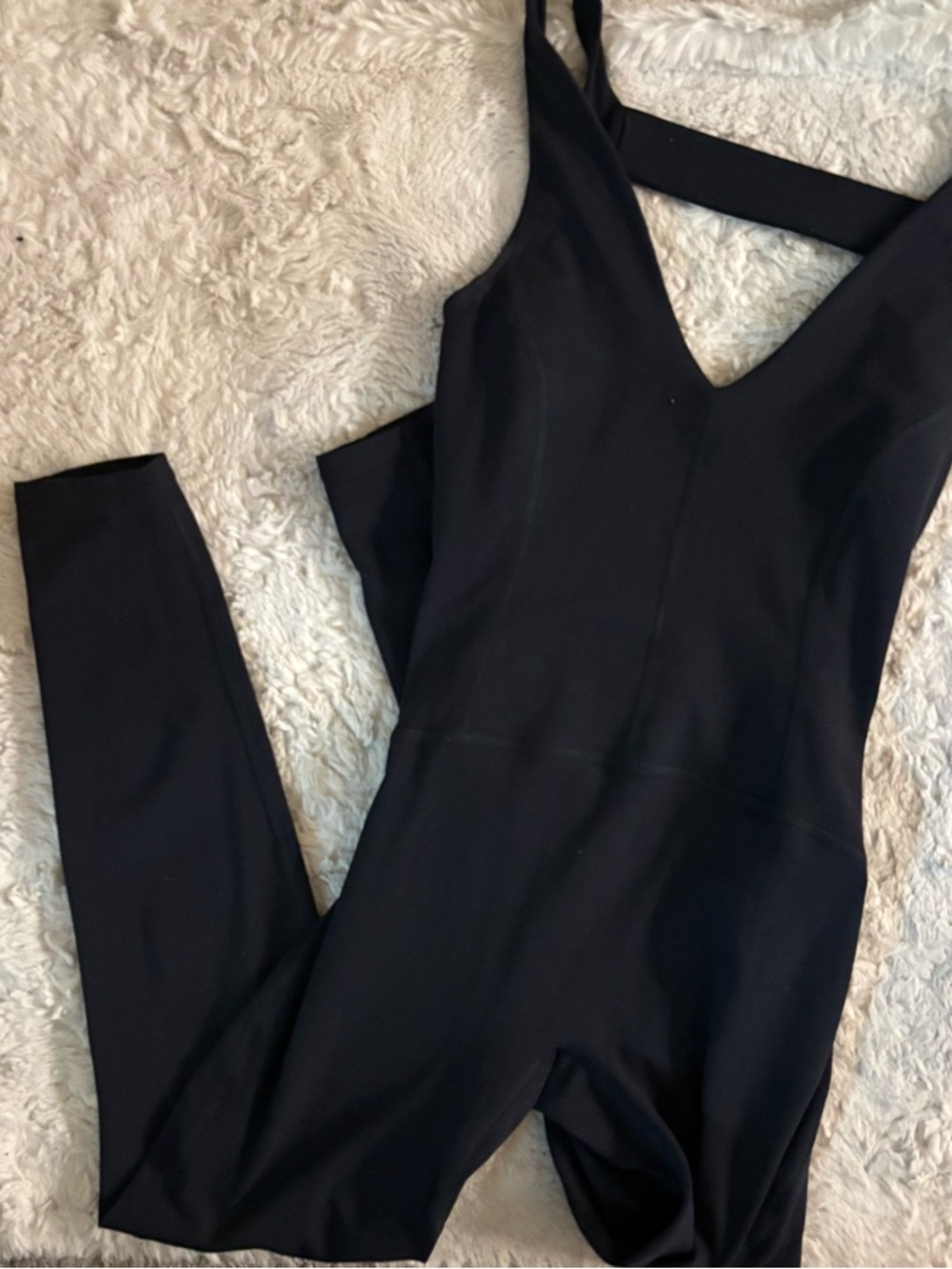 Black V-Neck Jumpsuit